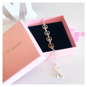 Pulsera símbolos paz
