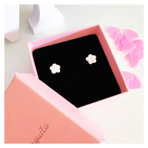 Pendientes FLOR liso matizado