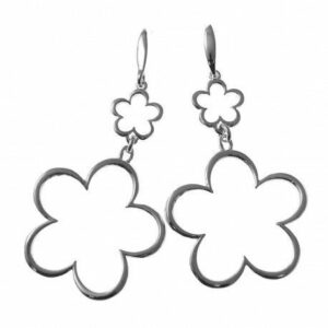 Pendientes doble flor