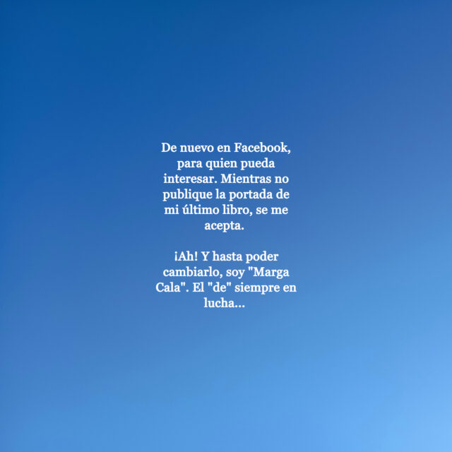 😊🌸🌼
.
#facebook #redes #presencia #censura #Dementales #portada #libros #amistad #deCala #escritopormarga