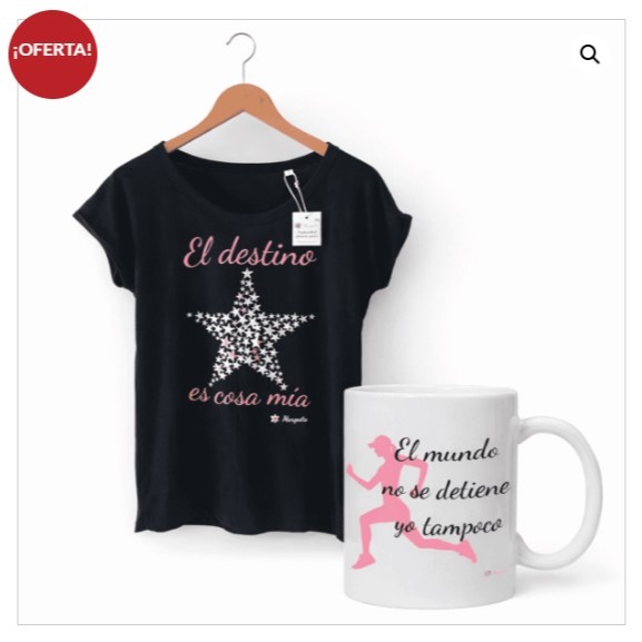Para regalar, o para regalarse. Empezamos con dos modelos, y pronto tendremos todos nuestros mensajes en la Tienda para llevar😃🌸 ¡Estamos en ello!
. 
Con cada camiseta, una taza de regalo 🎁
.
https://escritopormarga.es/tienda/camiseta-el-destino-es-cosa-mia-color-negro-taza-de-regalo/
.
#camisetas #tazas #mensaje #Marguita #marca #hechoenespaña #tiendaonline #venta #oferta #pack #garantía #escritopormarga