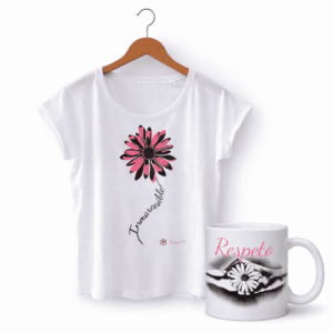 Camiseta "INMARCESIBLE". Color Blanco + ¡Taza de regalo!