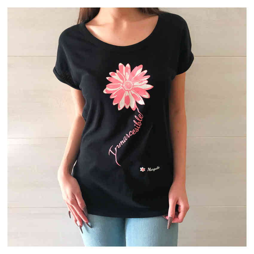 Camiseta "INMARCESIBLE". Color Negro + ¡Taza de regalo! - Imagen 2