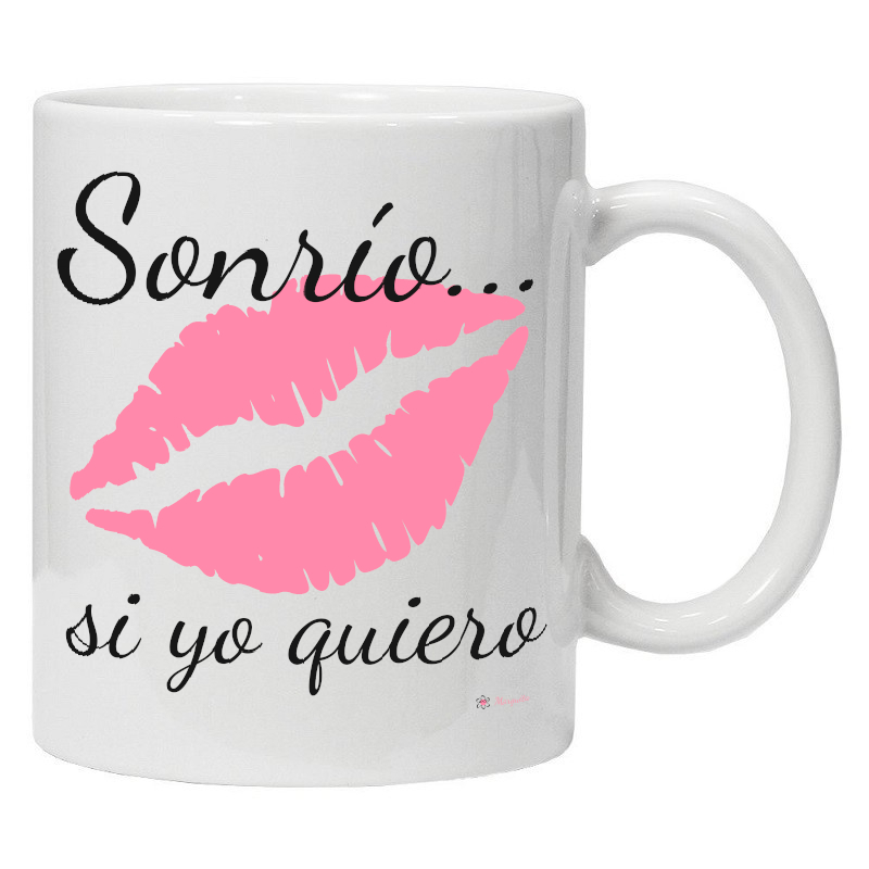 Taza SONRÍO (Sonrío... si yo quiero).